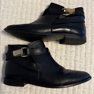 Topshop Black Leather women’s ankle boots